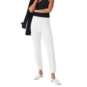 NEW $148 Spanx Pants Women's Classic White Silver Linings Slim Straight Size S/P